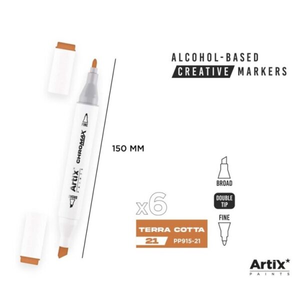 Alkoholový marker Artix Chromax Terra Cotta 21