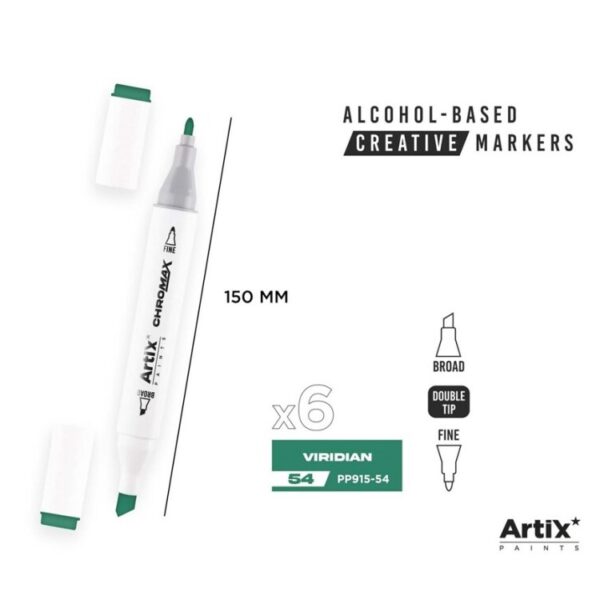 Alkoholový marker Artix Chromax Viridian 54
