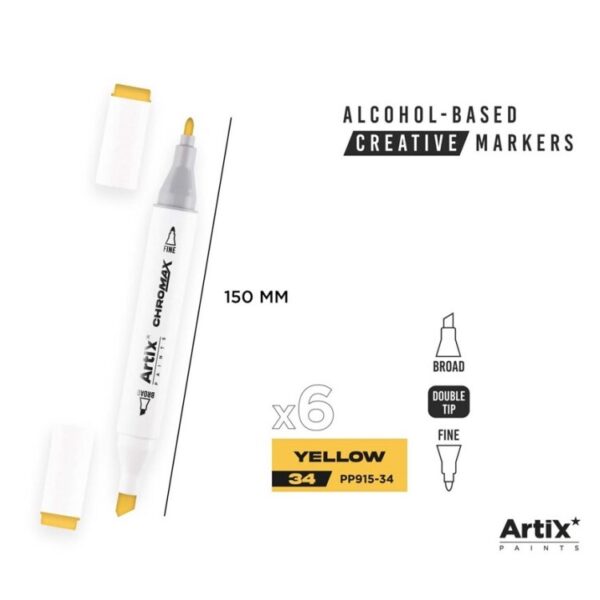 Alkoholový marker Artix Chromax Yellow 34