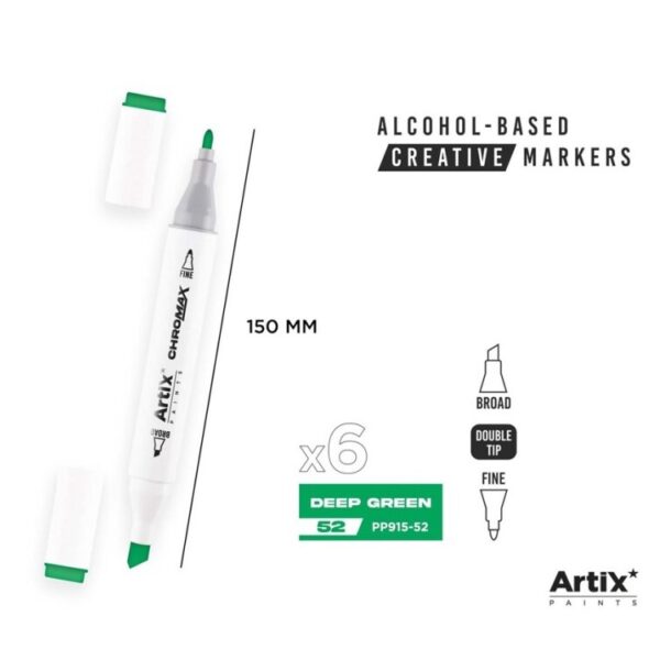 Alkoholový marker Artix Chromax Deep Green 52