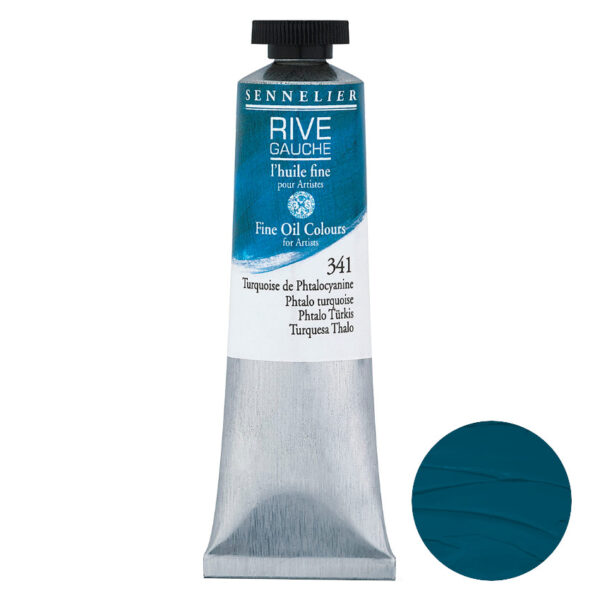 Sennelier Olej Rive Gauche 40 ml 341 Phtalo Turquoise
