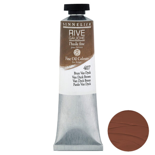 Sennelier Olej Rive Gauche 40 ml 407 Van Dyck Brown