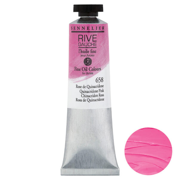 Sennelier Olej Rive Gauche 40 ml 658 Quinacridone Pink