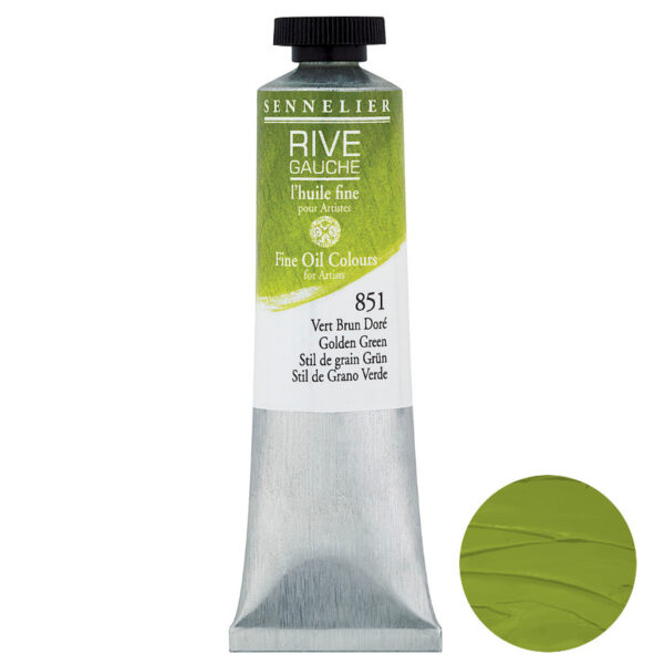 Sennelier Olej Rive Gauche 40 ml 851 Golden Green