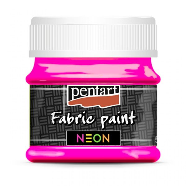 Textilní barvy Pentart - Fabric Paint neon pink