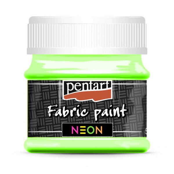 Textilní barvy Pentart - Fabric Paint neon green