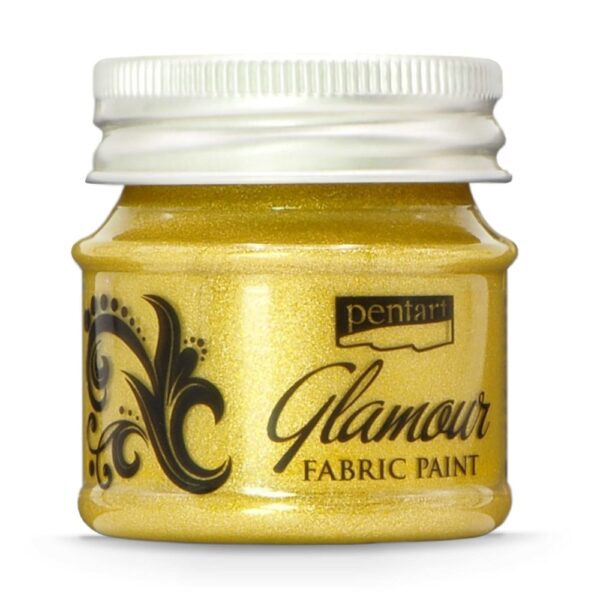 Textilní barvy Pentart Glamour zlatá