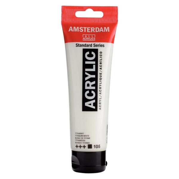 Akryl Amsterdam St. 120 ml - 105 Titanium White