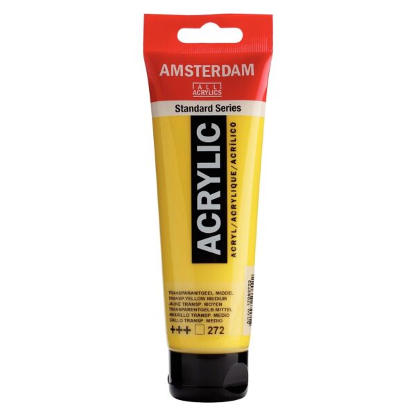 Akryl Amsterdam St. 120 ml - 272 Transparent Yellow Med