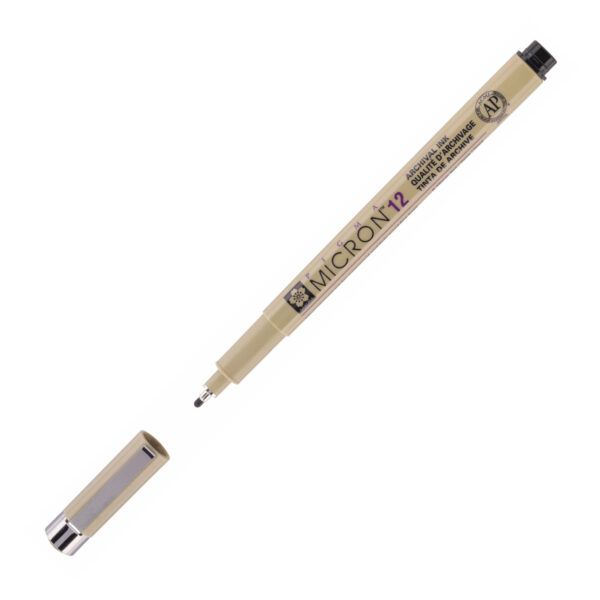 Pigma Micron - technický fix 12 (0,7 mm) 49 Black