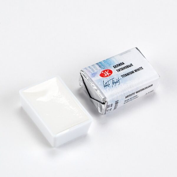 Akvarelová barva White Nights Titanium White - odstín bílá - 101 objem 2.5ml - Nevskaya Palitra St. Petersburg - Image 2