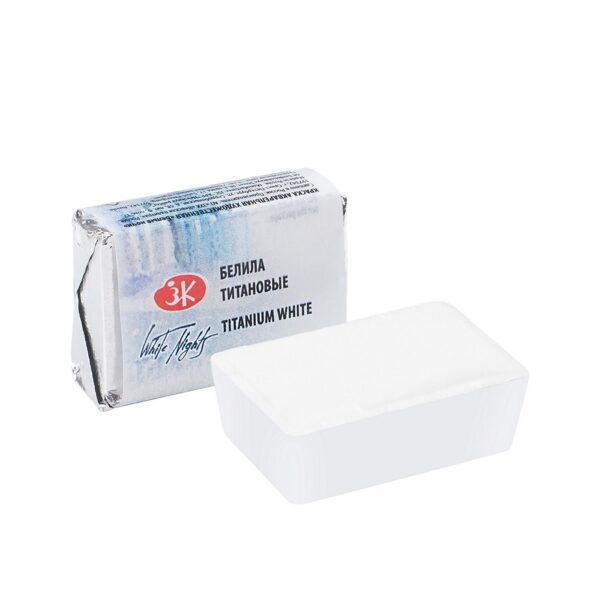 Akvarelová barva White Nights Titanium White - odstín bílá - 101 objem 2.5ml - Nevskaya Palitra St. Petersburg