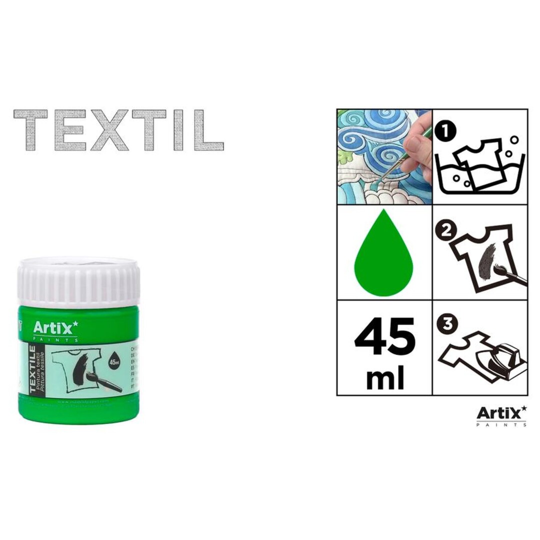 GREEN FOREST 45 ml -TEXTILNÍ BARVA - lesní zelená